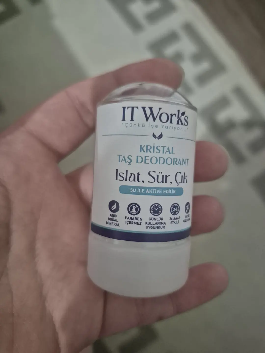 IT Works Kristal Taş Deodorant müşteri fotoğrafı